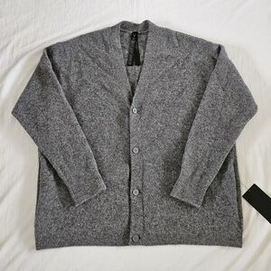 Lululemon Alpaca Wool-Blend Cardigan Sweater HASG Asphalt Gray Men’s Size XL